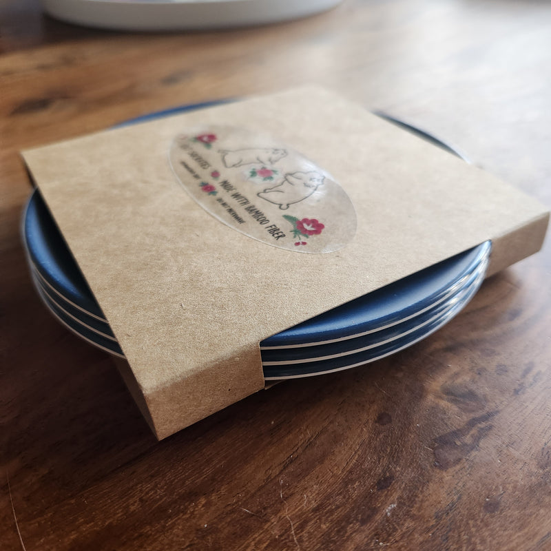 Peranakan Flora & Kitties Mini Bamboo Plates