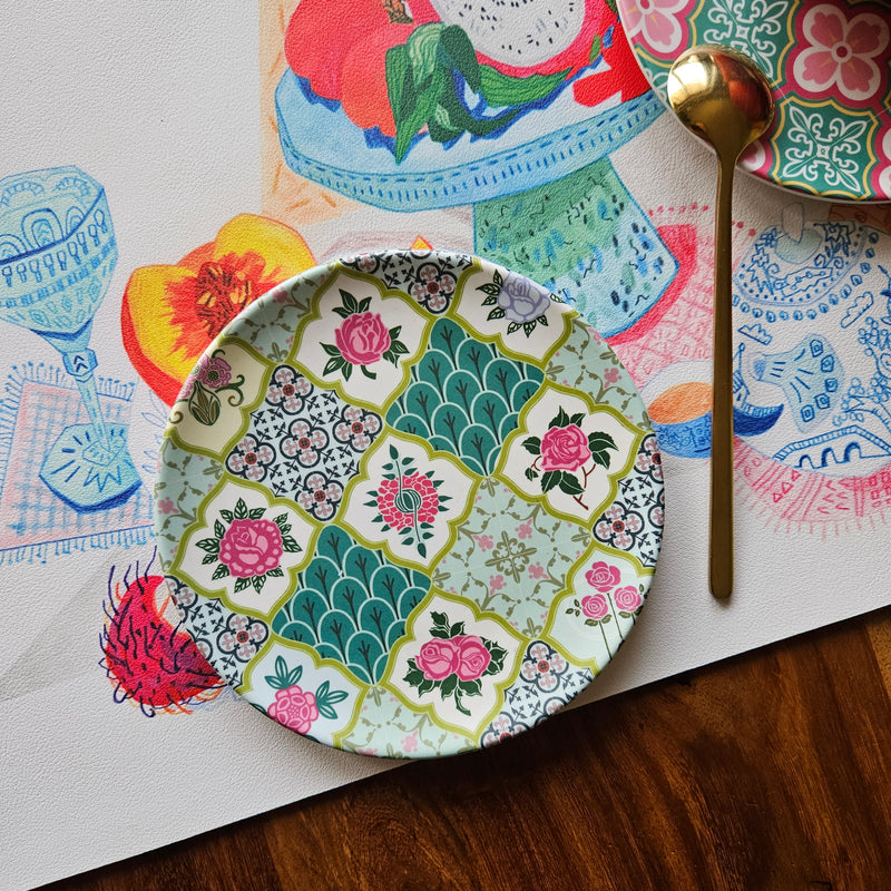 Mix Rose tile Bamboo Mini Plate - Limited edition 2023