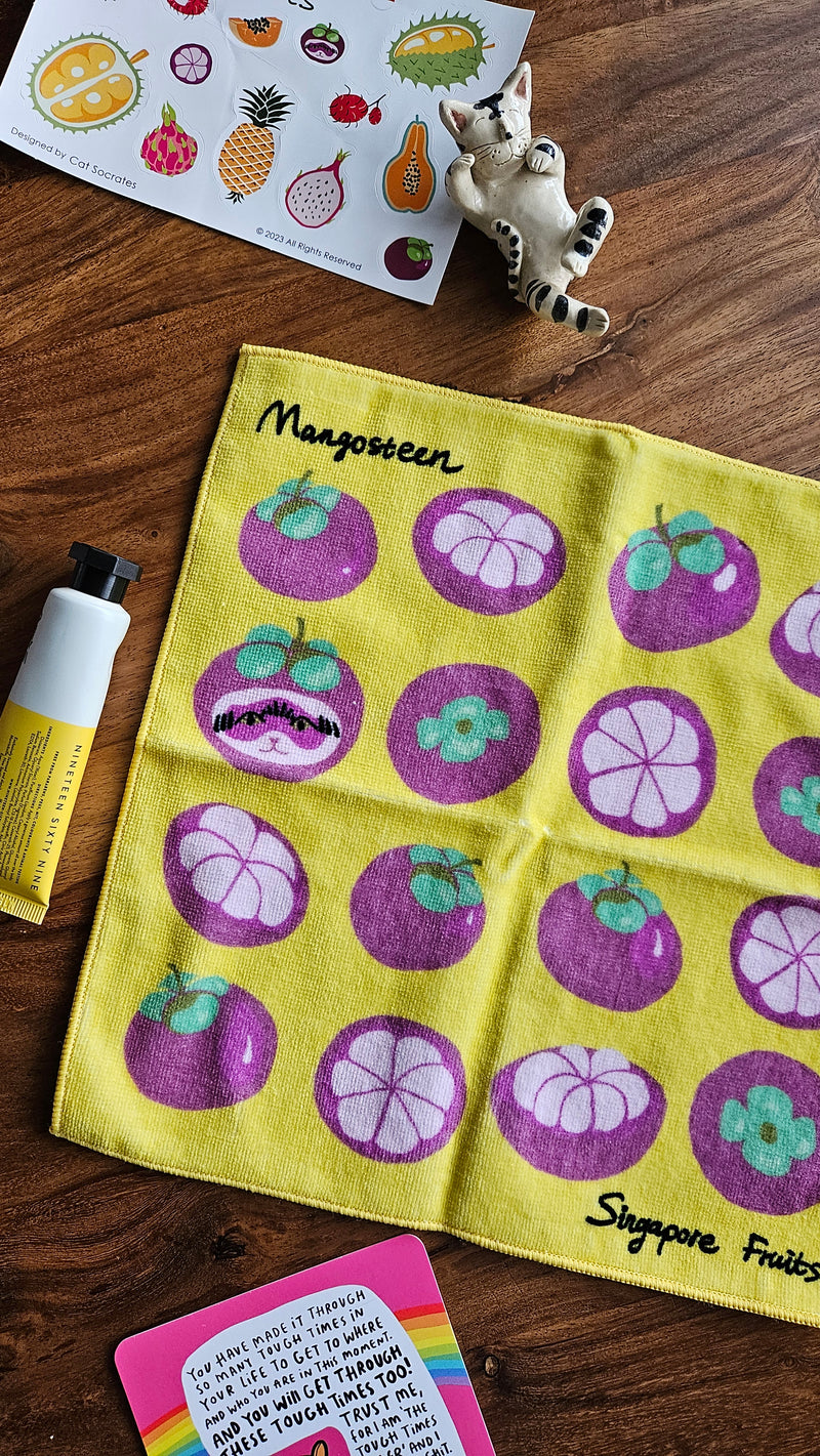 Singapore Fruits Towel Handkerchief