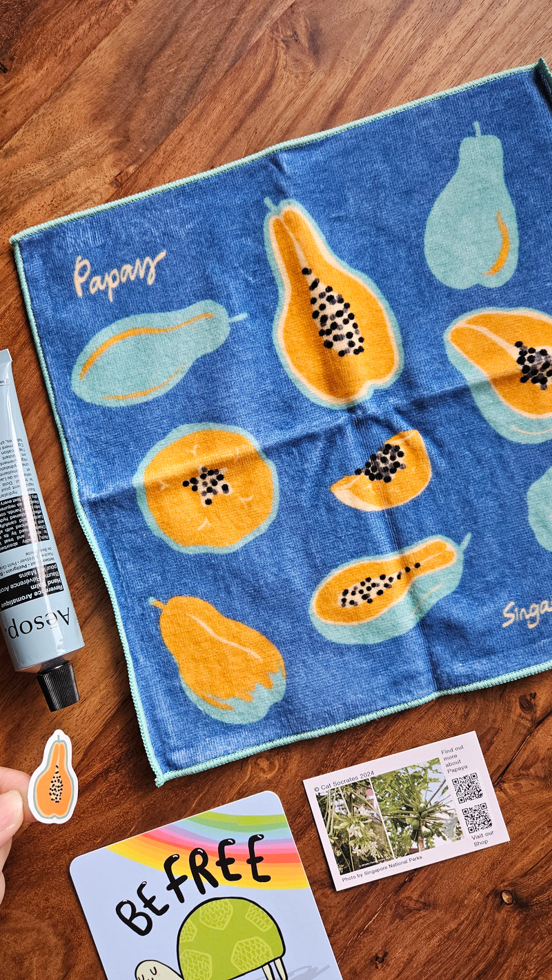 Singapore Fruits Towel Handkerchief