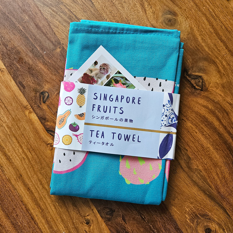 Singapore Fruits Tea Towel - Dragon fruit