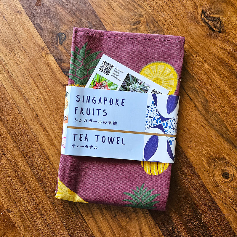 Singapore Fruits Tea Towel - Pineapple