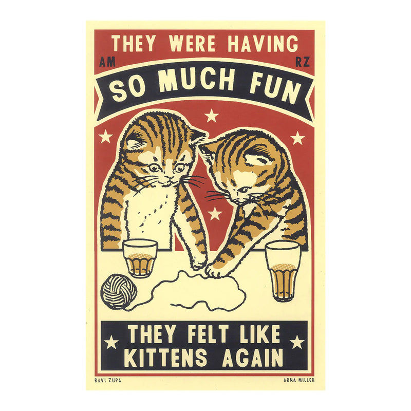 Drunken Cat Series Prints