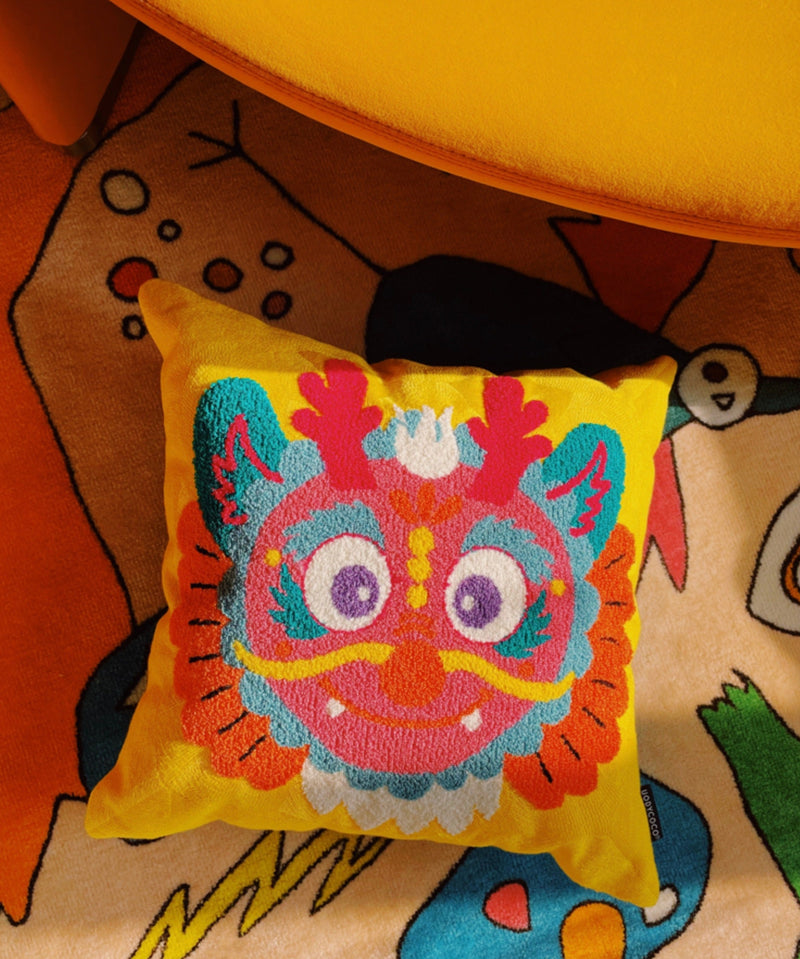 Dragon Boss Embroidered Cushion