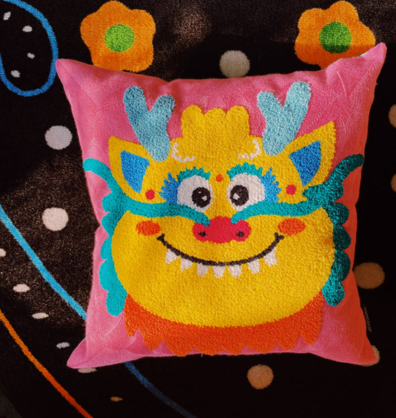 Dragon Boss Embroidered Cushion