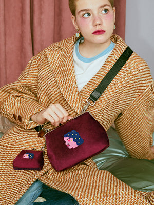 Velvet Clasp Bag Set
