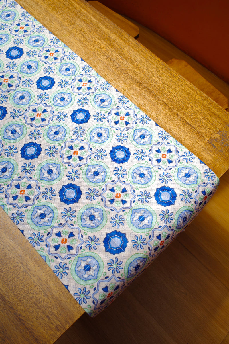 Peranakan Tile Table Runner