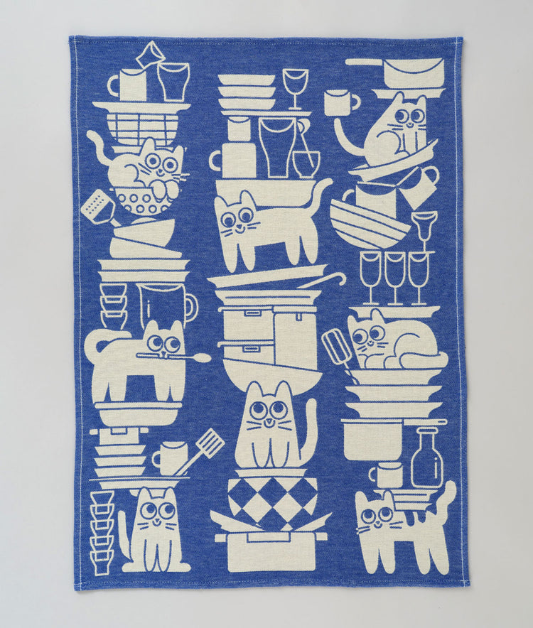 Cats Day Out Tea Towel