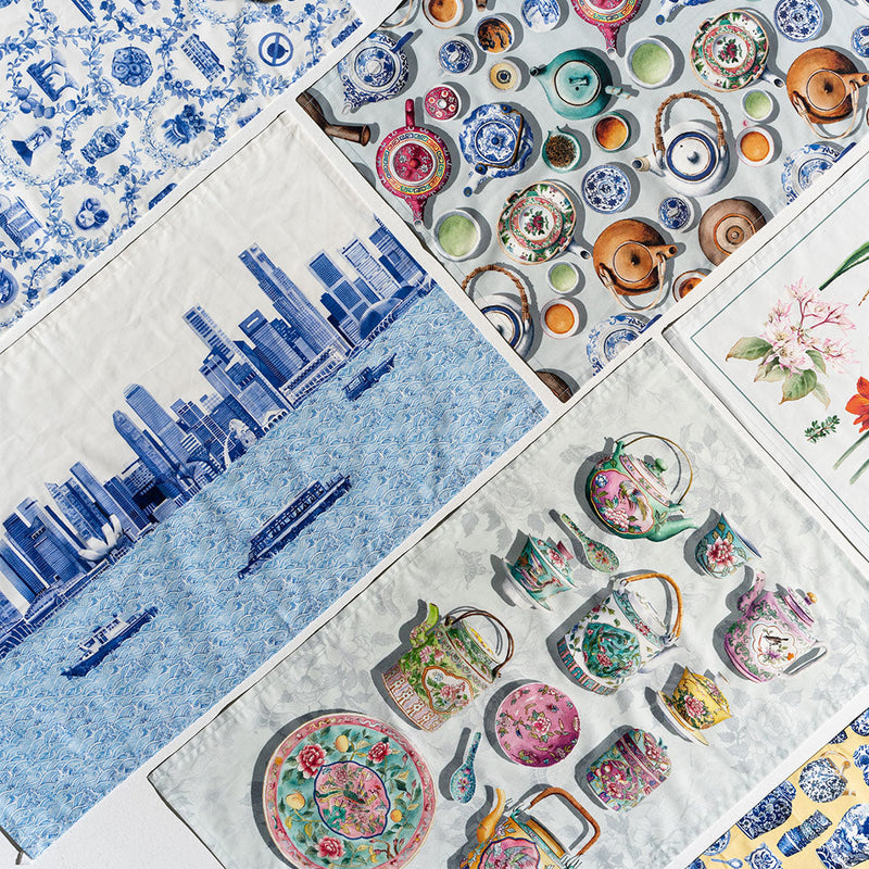 Singapore Skyline Tea Towel