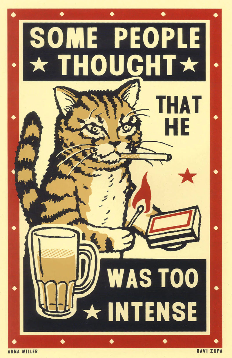 Drunken Cat Series Prints