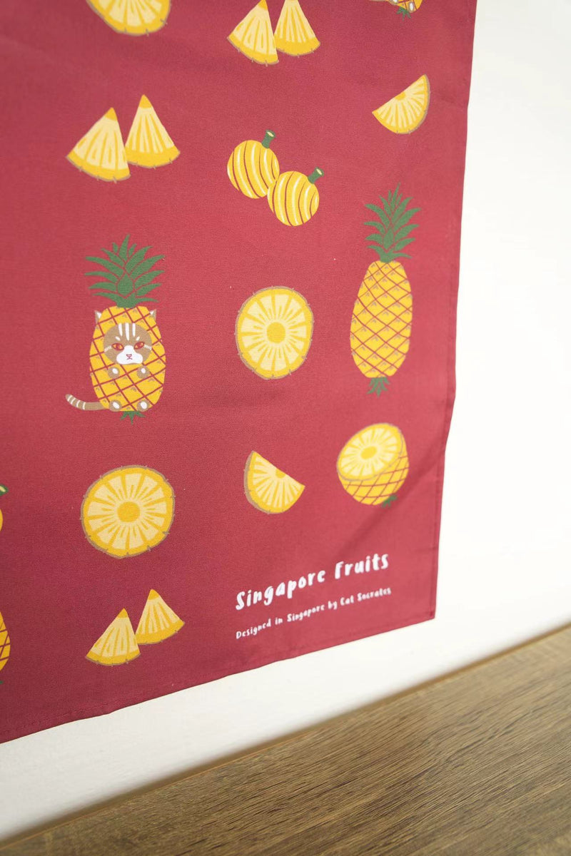 Singapore Fruits Tea Towel - Pineapple