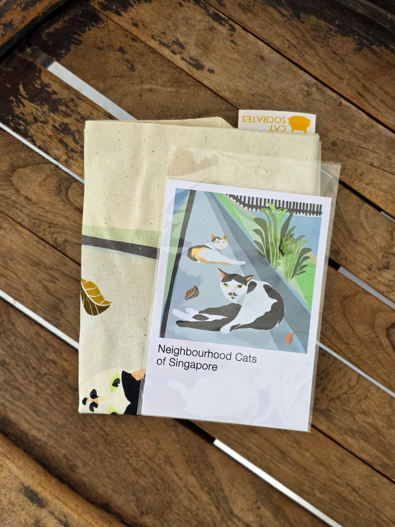 Neighbourhood Cats Sling Tote bag - Joo Chiat CC Cat