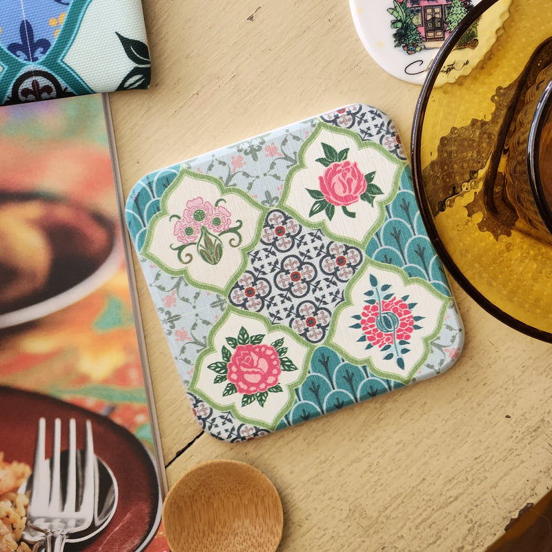Peranakan Diatomite Coaster Collection