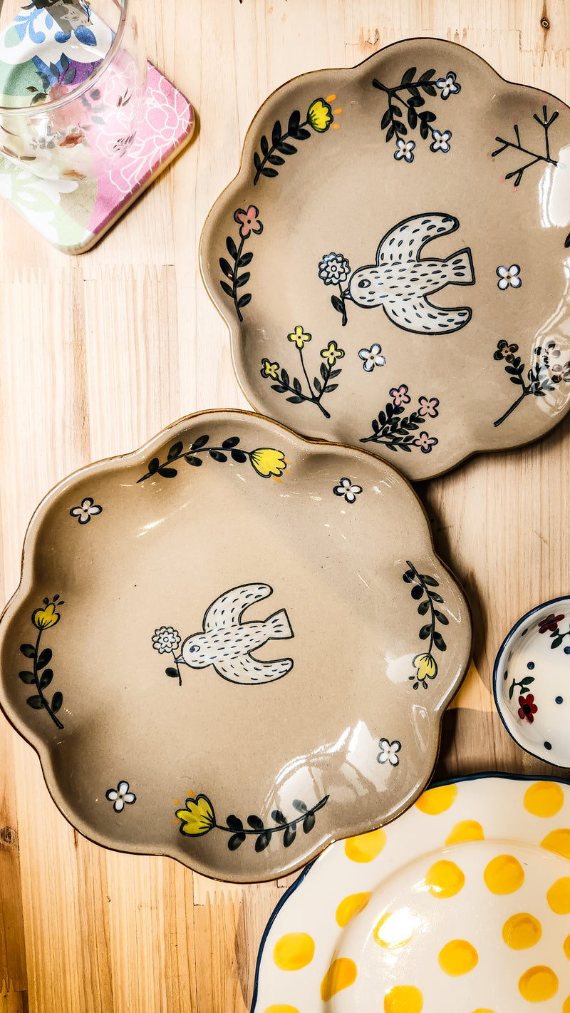 Vintage Clay Style Ceramic Plate series