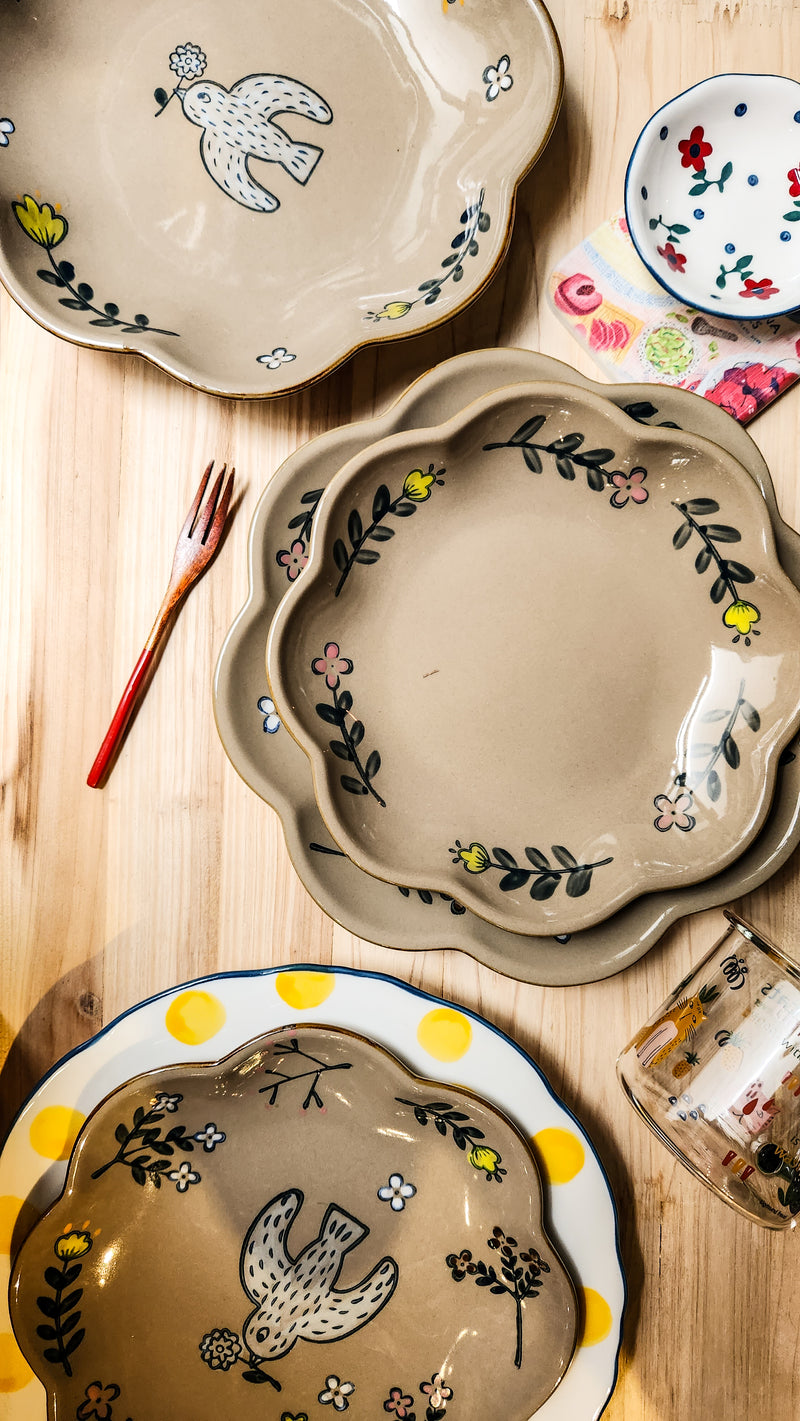 Vintage Clay Style Ceramic Plate series