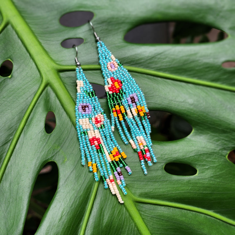 Colourful Fringe Beads Handmade Earring