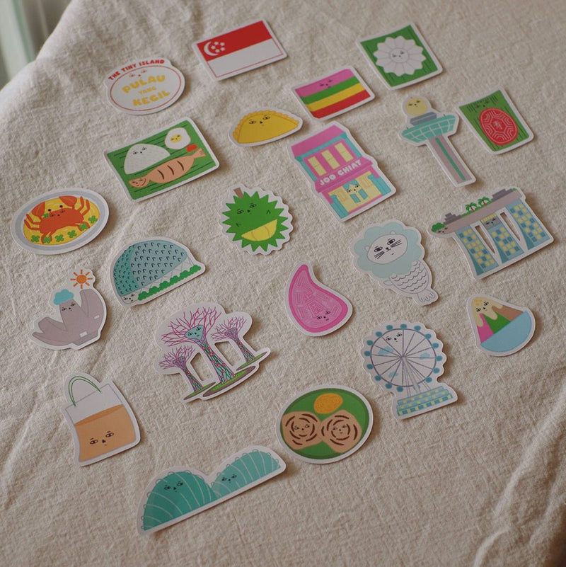 The Tiny Island sticker set
