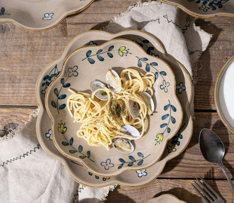Vintage Clay Style Ceramic Plate series