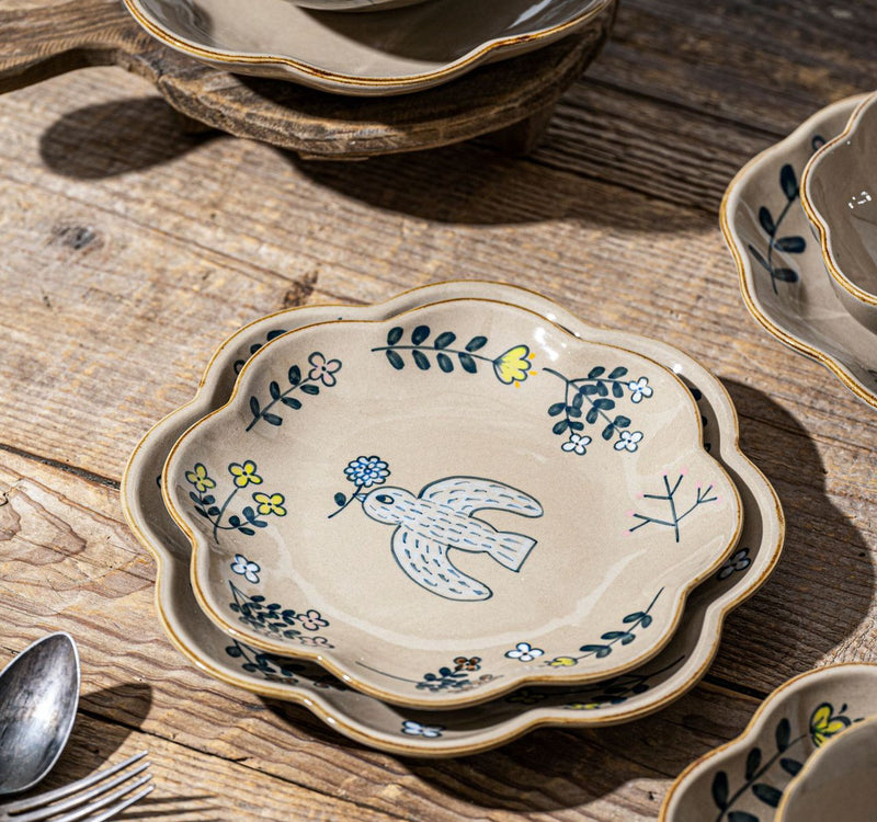 Vintage Clay Style Ceramic Plate series
