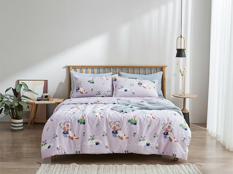 Purple Yammy Bedding Set