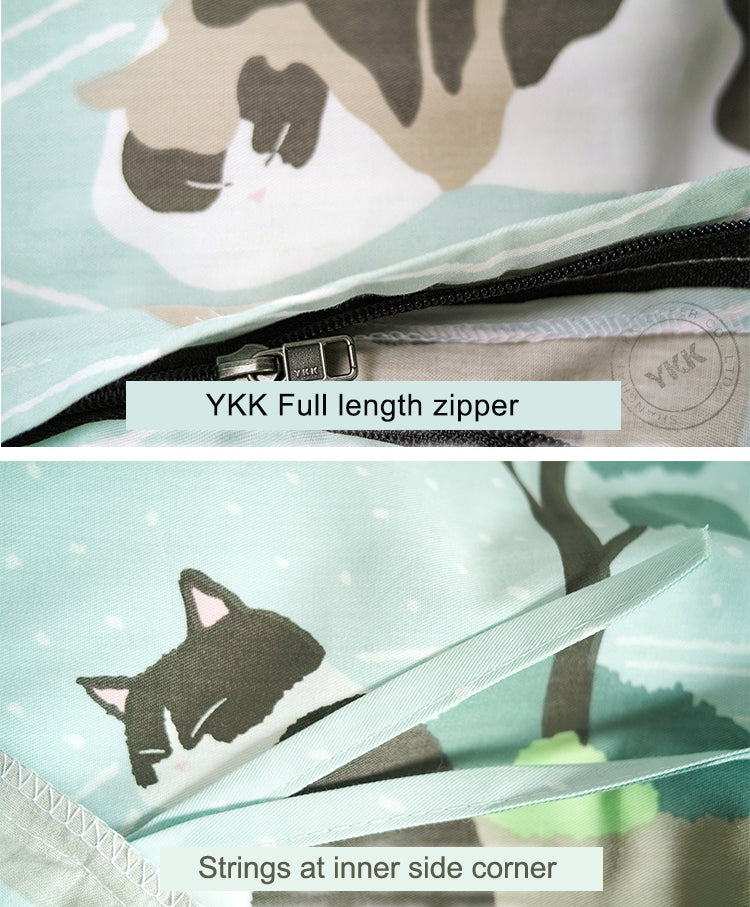 Greenery Isle Kitty Bedding Set