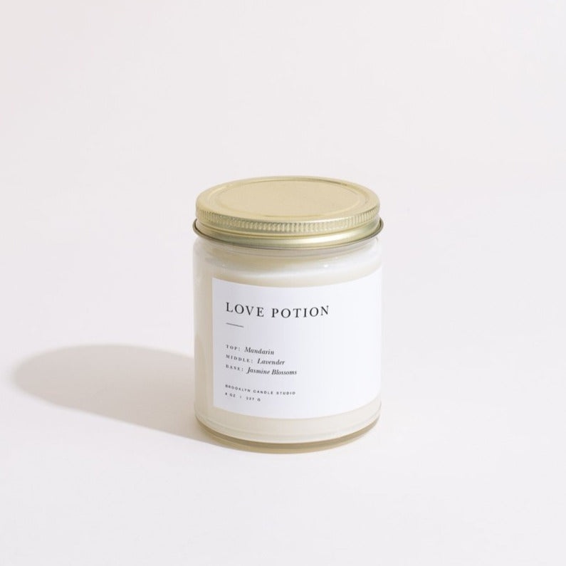 Love Potion Jar Candle by Brooklyn Candle Studio