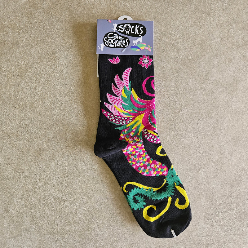 Batik & Kitty Series Socks - Phoenix & Kitty