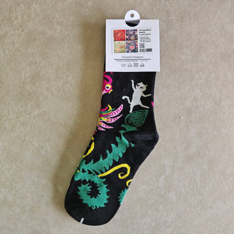 Batik & Kitty Series Socks - Phoenix & Kitty