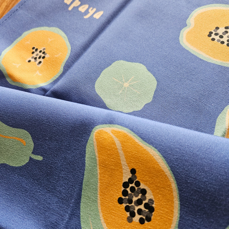 Singapore Fruits Tea Towel - Papaya