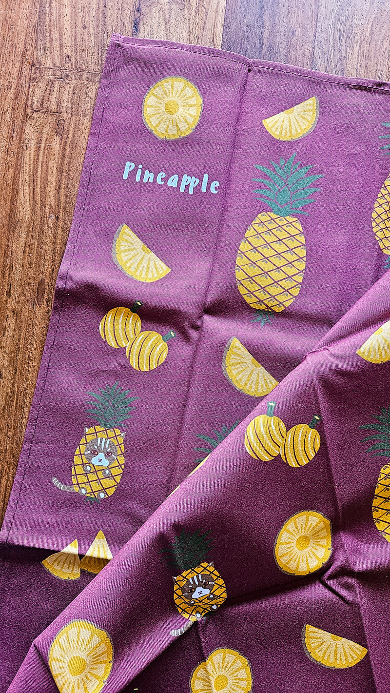 Singapore Fruits Tea Towel - Pineapple