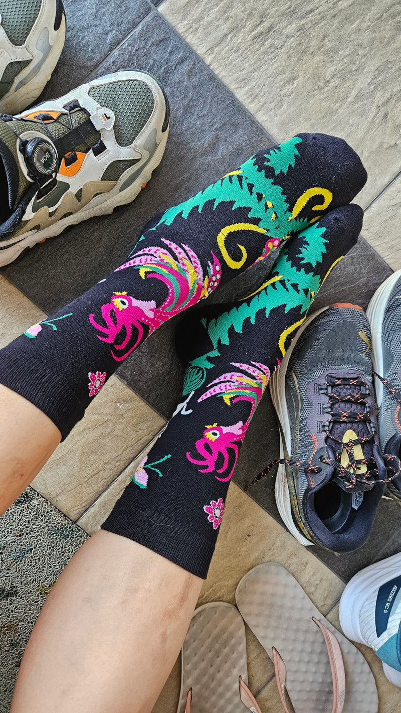 Batik & Kitty Series Socks - Phoenix & Kitty