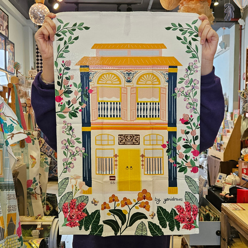 The Yellow Shophouse Tea Towel