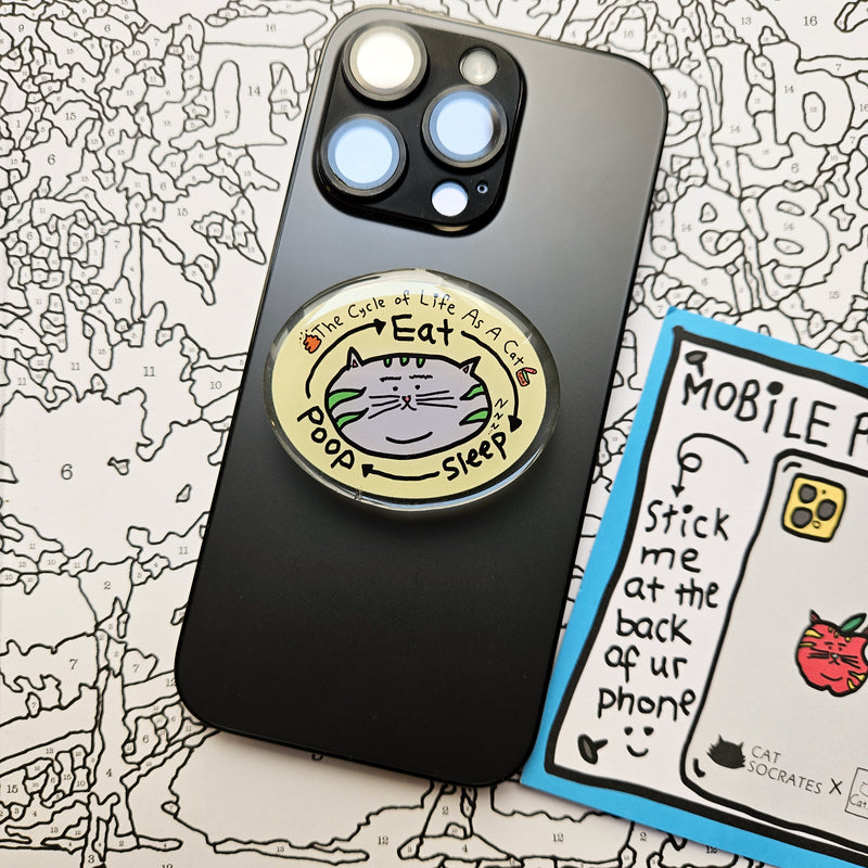 Cat jpeg Mobile Pop socket