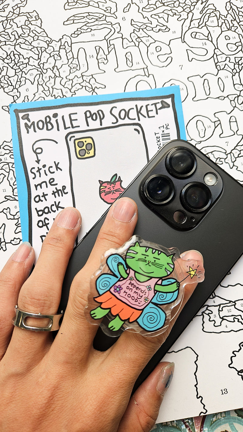 Cat jpeg Mobile Pop socket