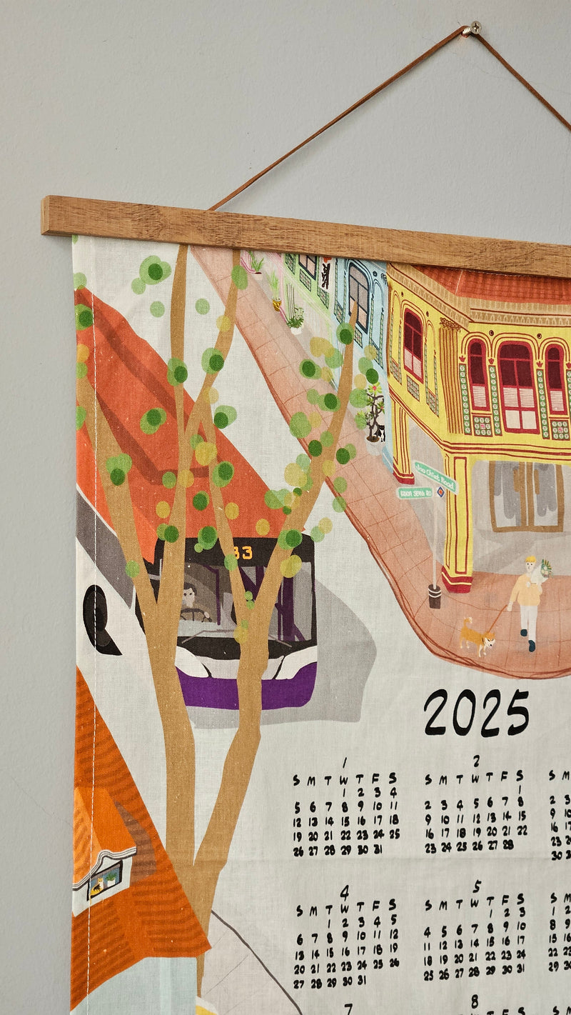 2025 Linen Wall Calendar Joo Chiat Road