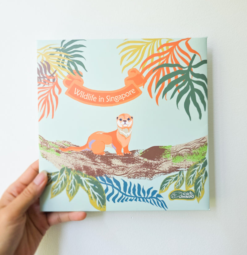 Wildlife in Singapore Scarf - orange