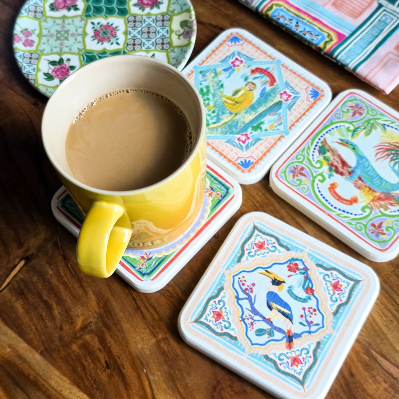 Diatomite Coaster Wildlife in Singapore Collection