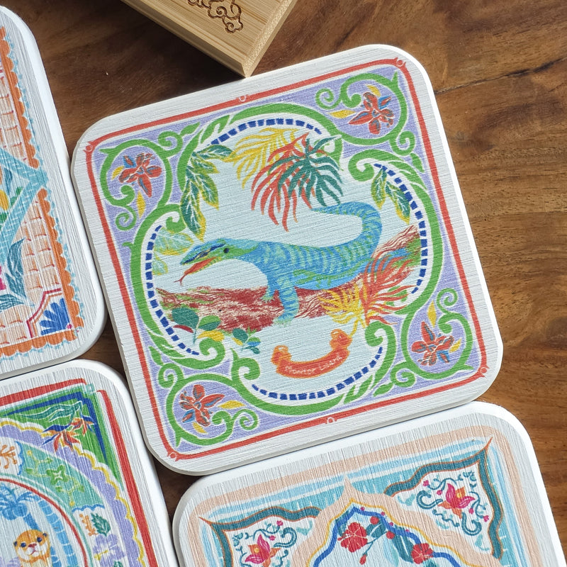 Diatomite Coaster Wildlife in Singapore Collection