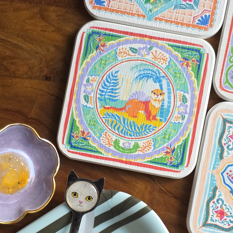 Diatomite Coaster Wildlife in Singapore Collection