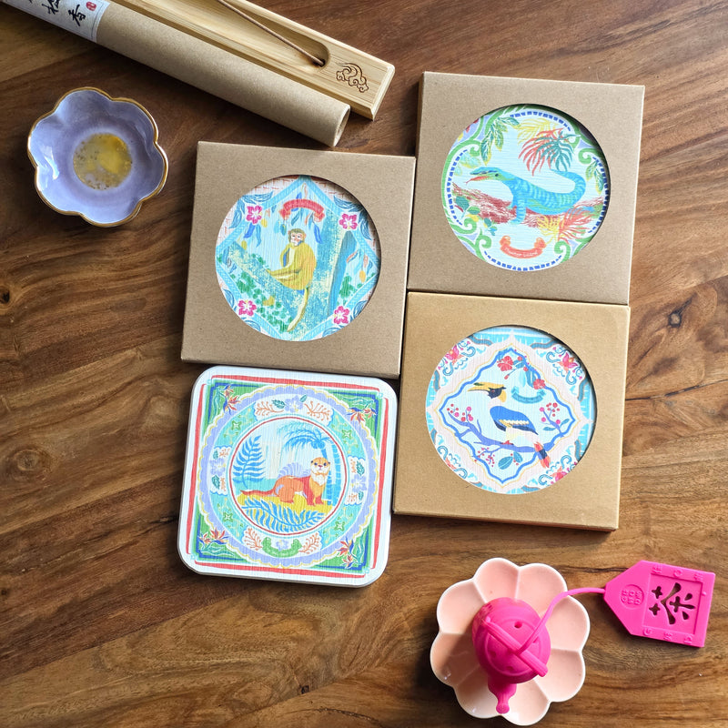 Diatomite Coaster Wildlife in Singapore Collection
