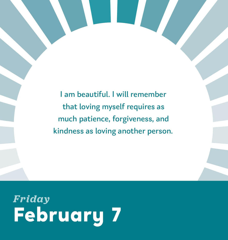 2025 I Am Enough Affirmations Boxed Calendar