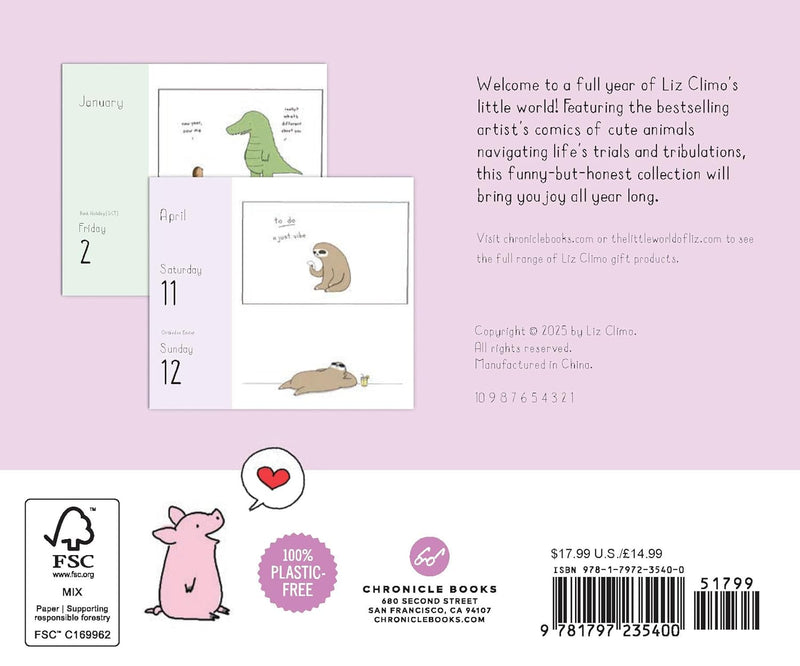 The Little World of Liz Climo 2026 Daily Calendar