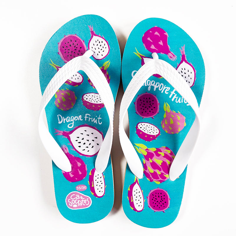 (Pre-order) Singapore Fruits Flip-flops Dragonfruit