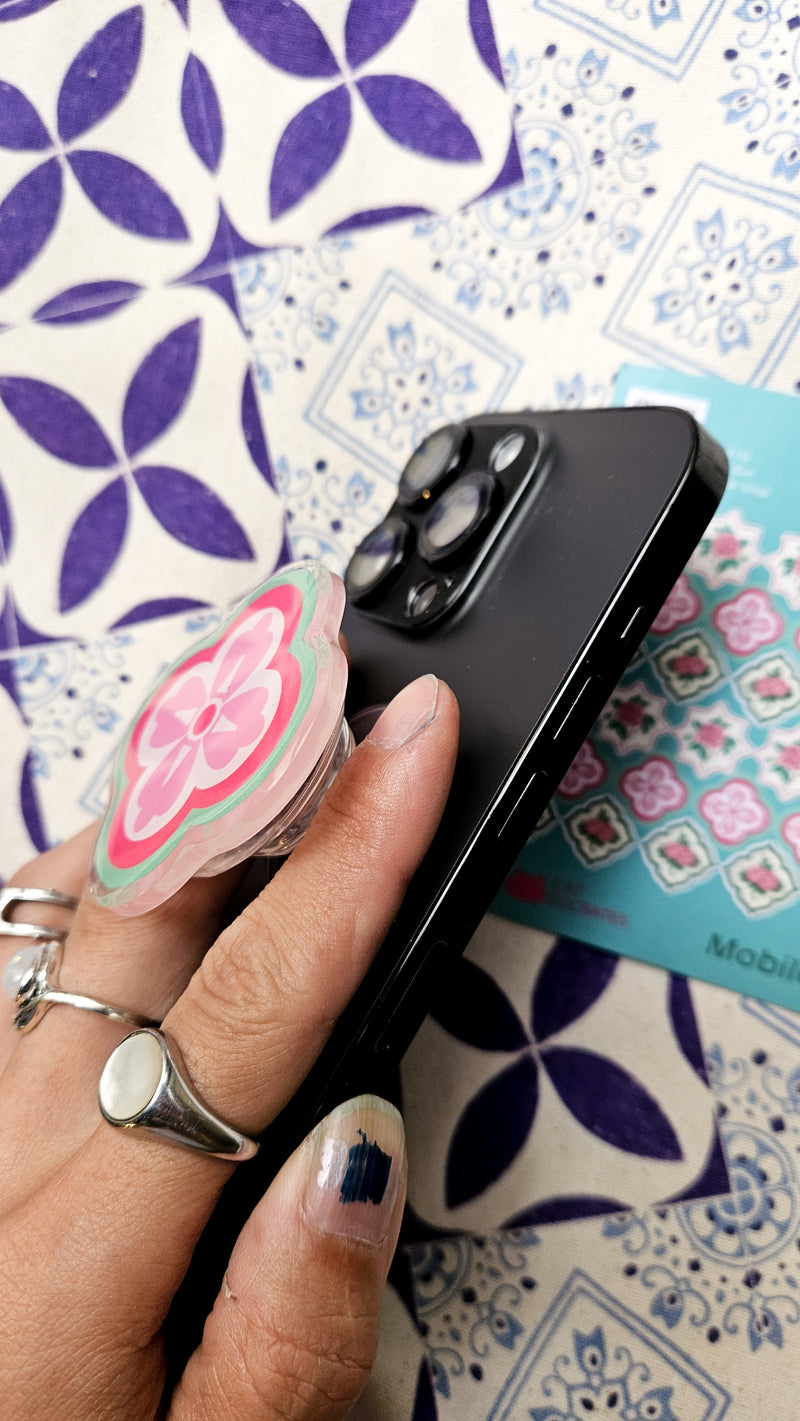 Peranakan Tile Mobile Pop socket