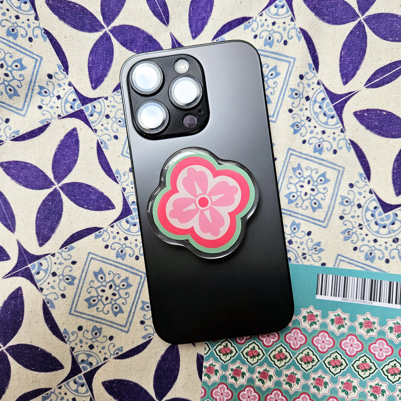 Peranakan Tile Mobile Pop socket