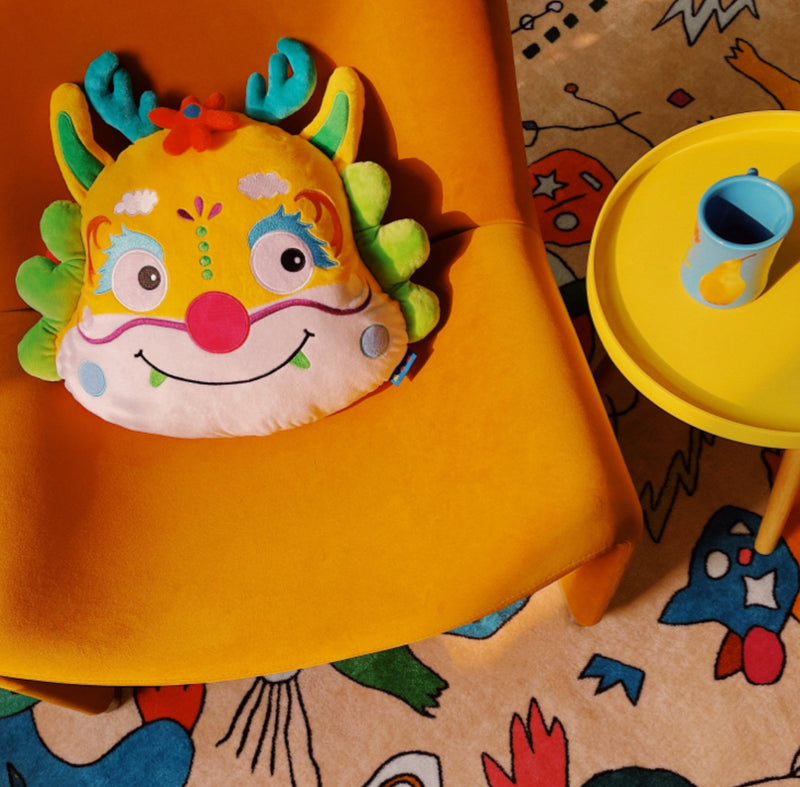Dragon Prince & Princess Embroidery Cushion