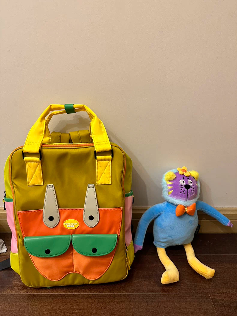 Lazy Cat Backpack w/Plush