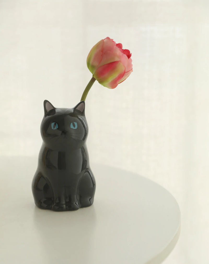 The Standing Cat Ceramic Vase