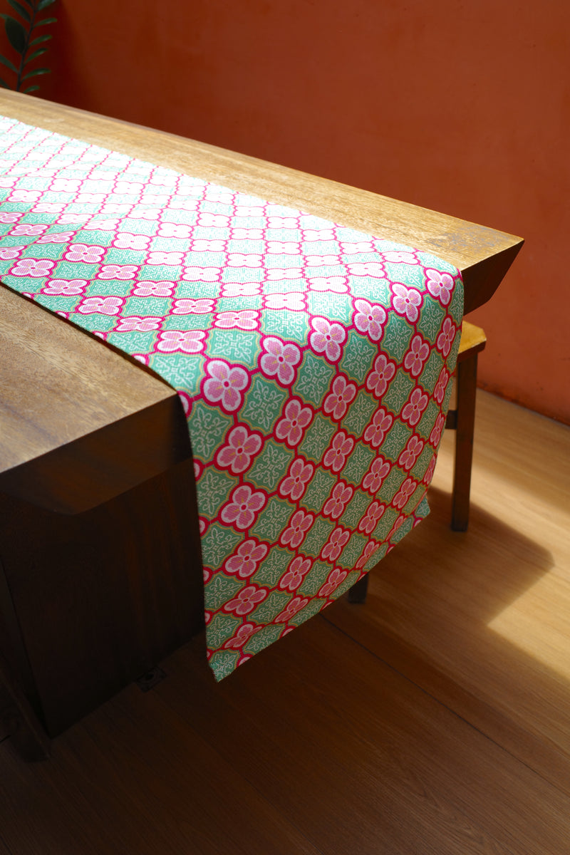 Peranakan Tile Table Runner