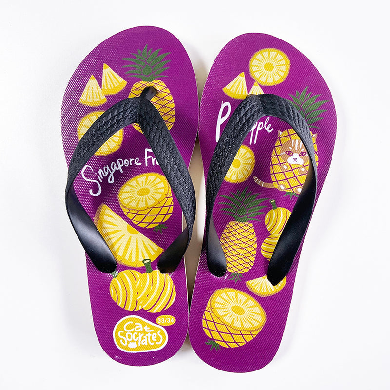 (Pre-order) Singapore Fruits Flip-flops Pineapple